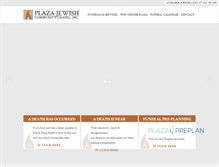 Tablet Screenshot of plazajewishcommunitychapel.org